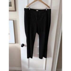 Hallogen For Encore Women’s Black Pants 16w Petite Slacks Dress Pants Ponte knit